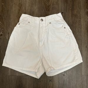 White Denim Shorts